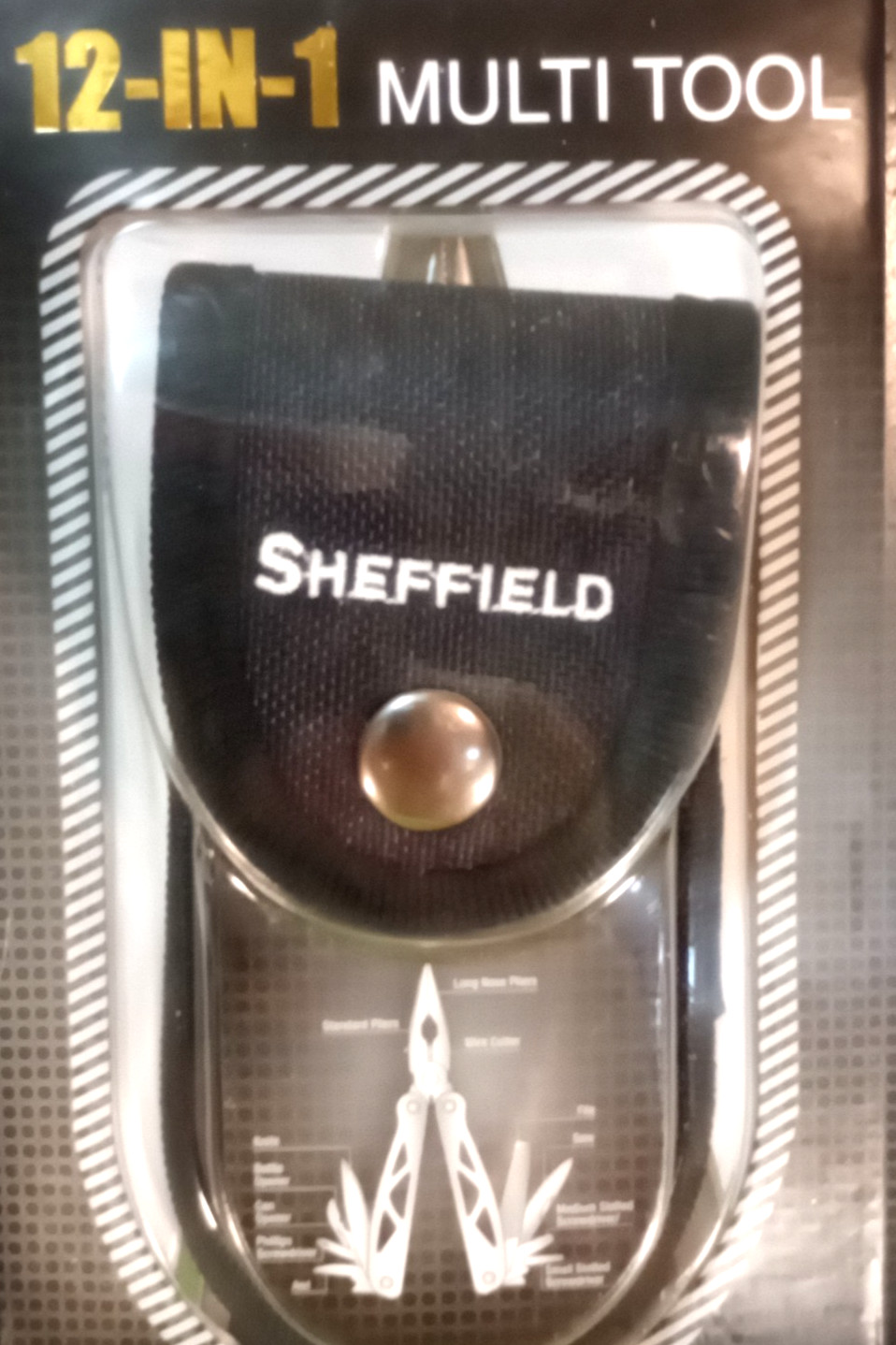 Sheffield 12-in-1 Multi Tool #5725 New Sealed Includes Sheath Carrying Case