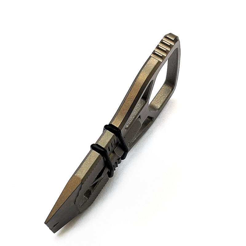 Titanium Alloy Keychain Pry Bar Crowbar Bottle Opener Outdoor Multi EDC Tools