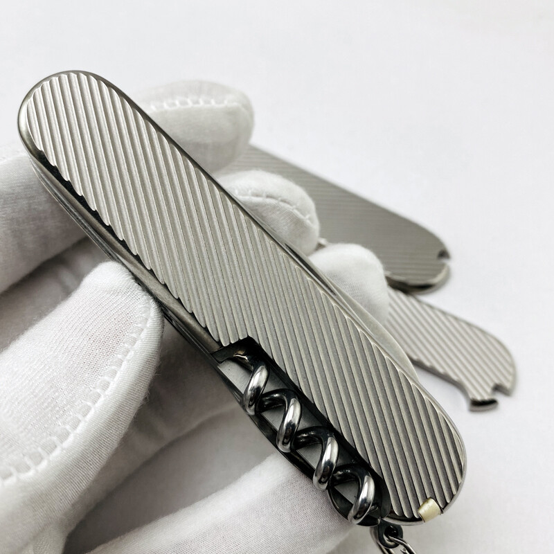 91mm Titanium alloy patch Handle Knife Blanks Scales