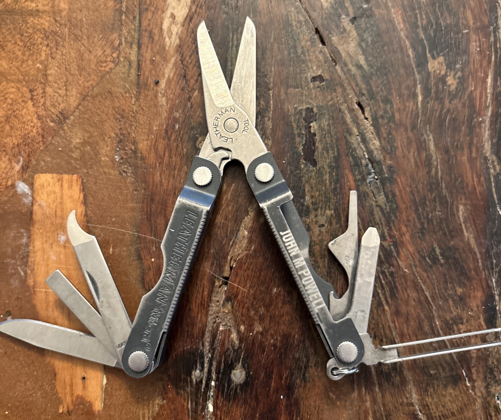 Leatherman Micra Multi Tool Black Engraved Mountains