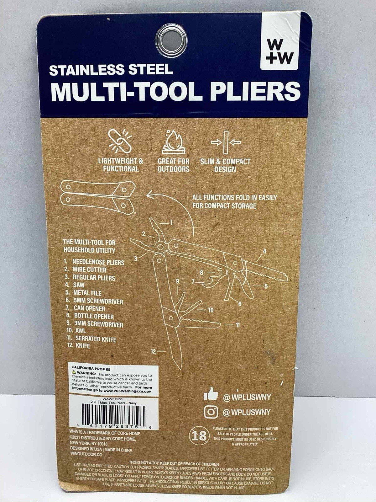 Multi tool pliers. 12 tools in one New in package