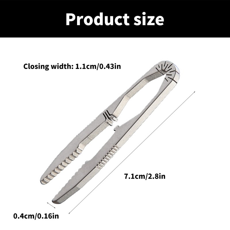 Titaniums Alloys Tweezer Outdoor Pick Up Tweezer Keychains Pendants Tool