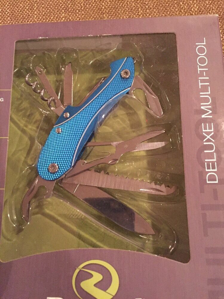 Reward Performance Blue Deluxe Multi-Tool Pocket Knife NEW