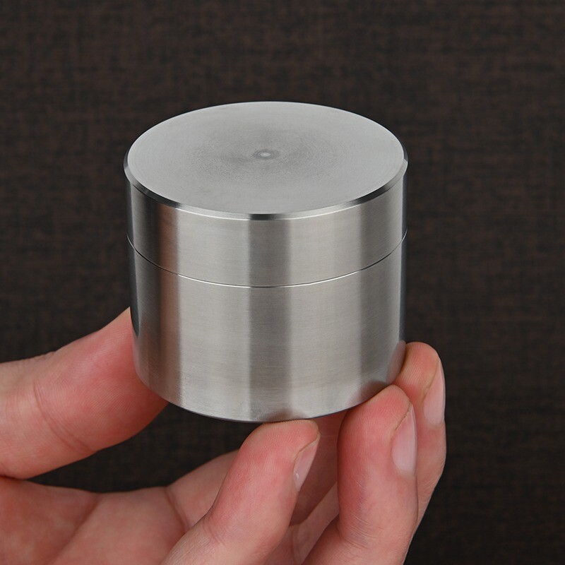 Stainless Steel Portable Pill Case Box Waterproof Round Pill Organizer Container