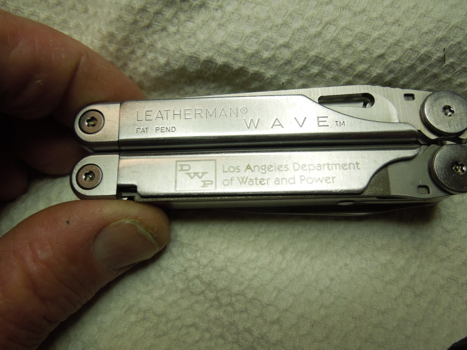 The Original Leatherman Wave Multi Tool USA 2001 PAT.PEND. UNIQUE INSCRIBED LOOK