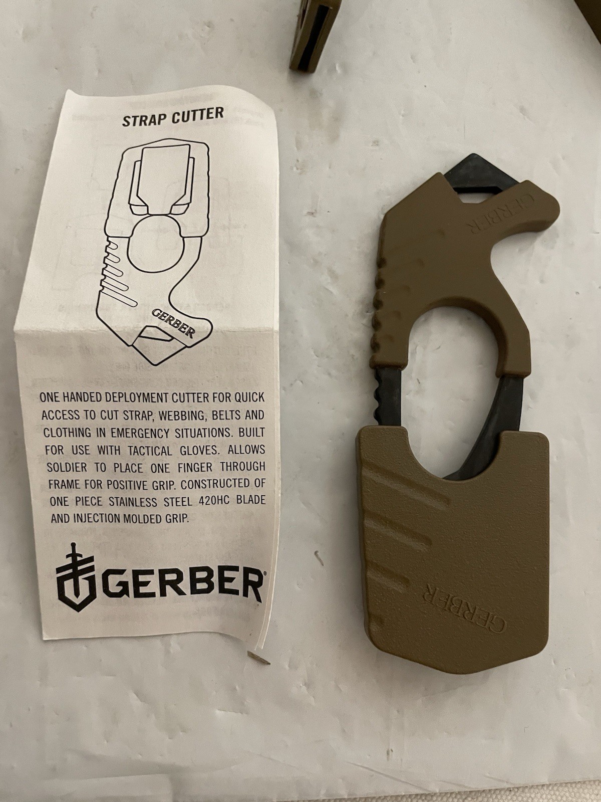 Gerber 30-000132 Emergency Strap, Webbing And Belt Cutter