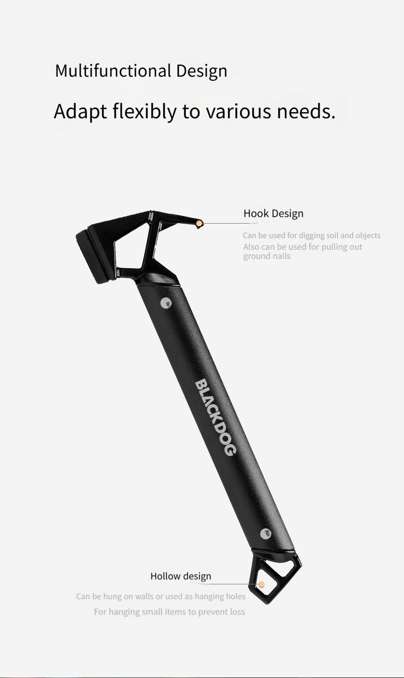 Outdoor multifunctional tools, camping tents, ground nails, hammers