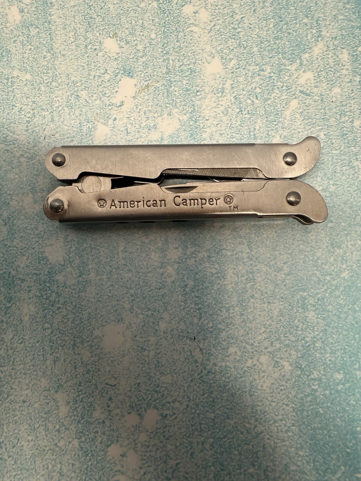 Vintage American Camper 9 Tool All Stainless Steel Multi Tool