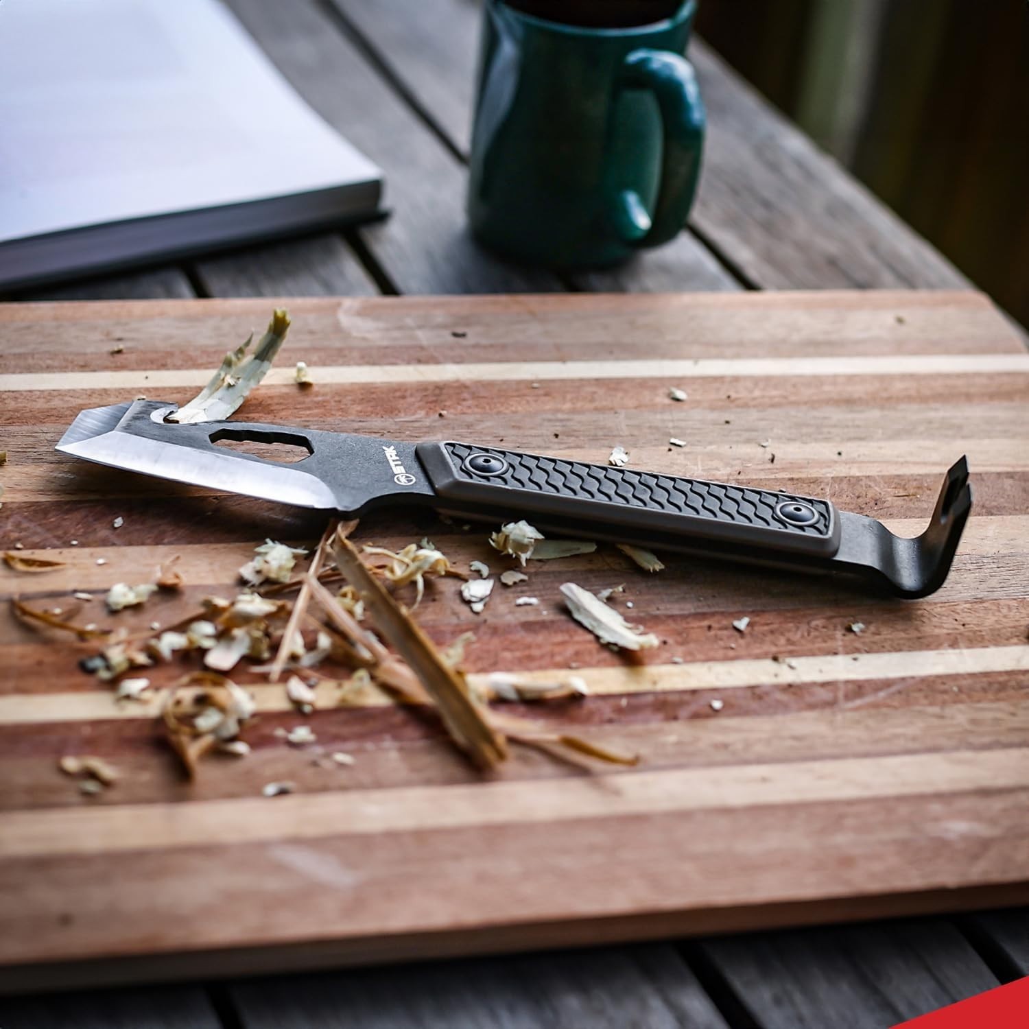 STAK 11815 Tac EDC Pry Bar, 10″ EDC Multitool, 420 Stainless Steel Blade with…