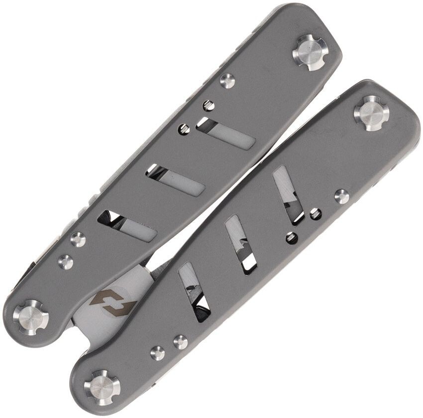 Schrade Callous Multi Tool 14 Tools And Ruler With Grey Stainless Steel Handles