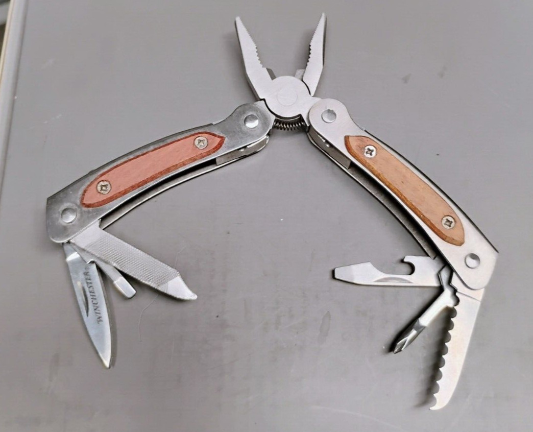 Winchester Multi Tool Keychain Pen Pocket Knife Bottle Opener Gentlemens