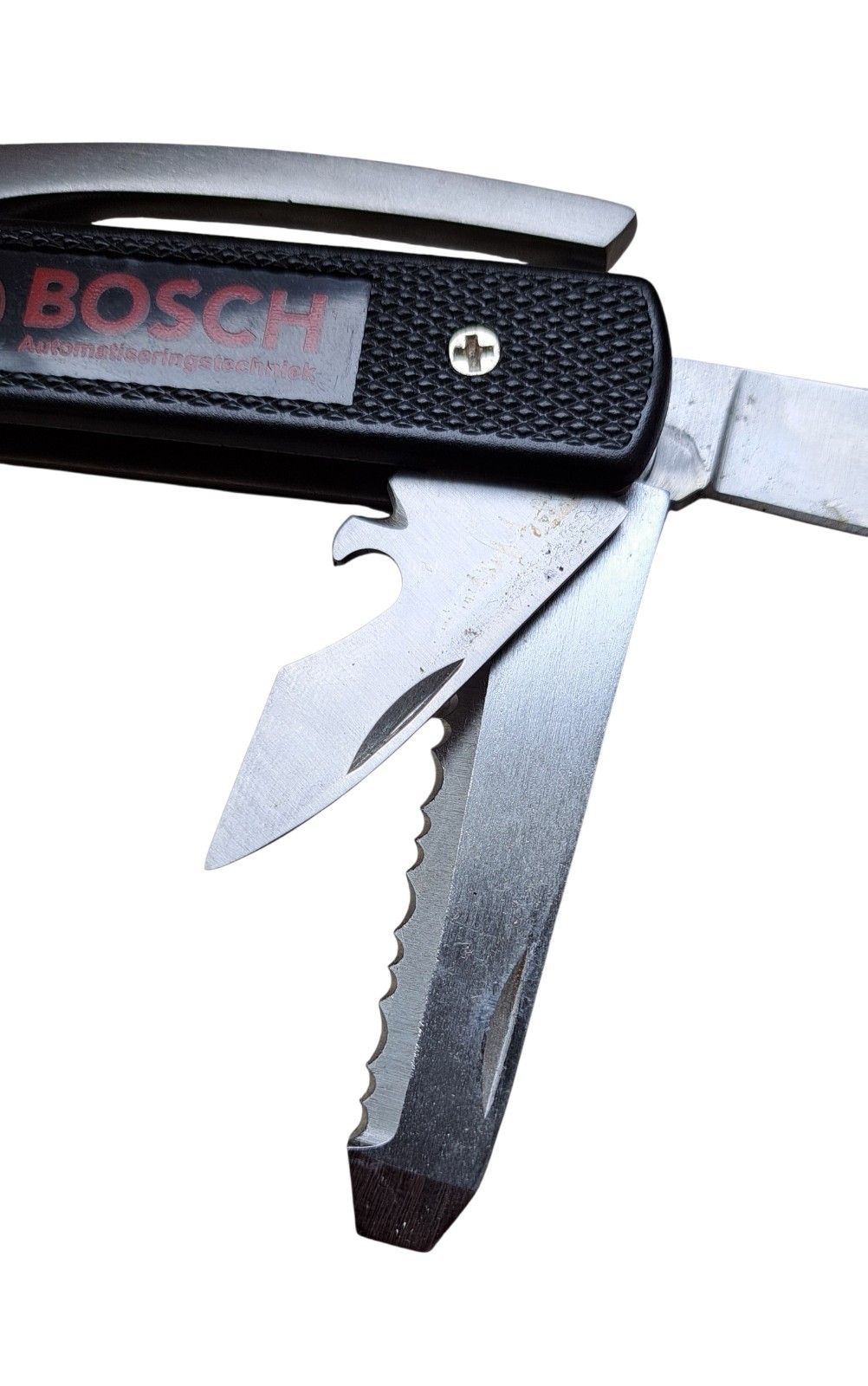 Vintage BOSCH Automatiseringstechniek Multi Tool Folding Pocket Knife Pliers w/