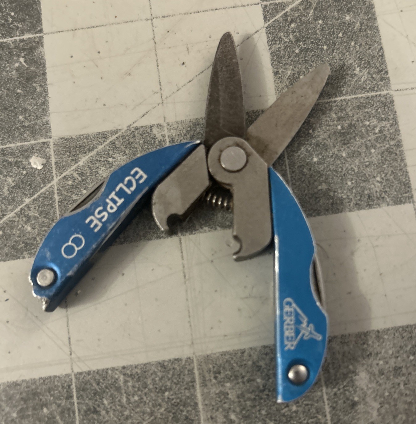 Gerber Eclipse Multitool Scissors File Knife Screwdriver Bottle Opener