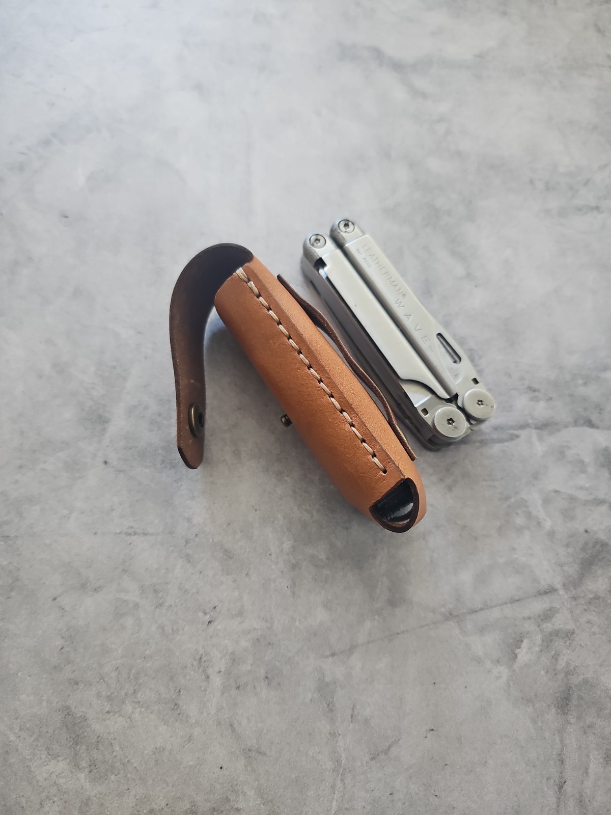 Leatherman wave Or Wave+ leather sheath handmade. Sheath only.