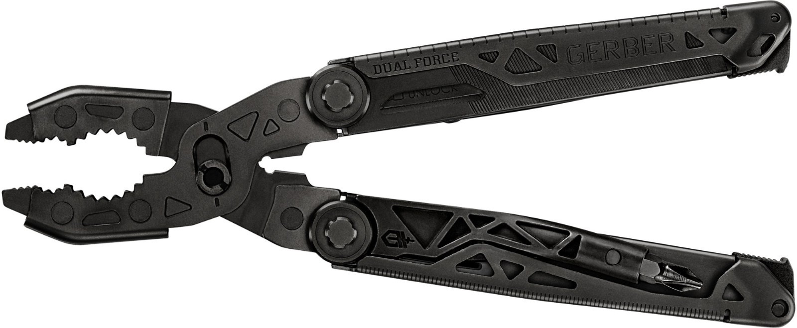 Gerber Dual Force Multi-Tool 12-in-1 Black Pliers Heavy Duty + Sheath NEW