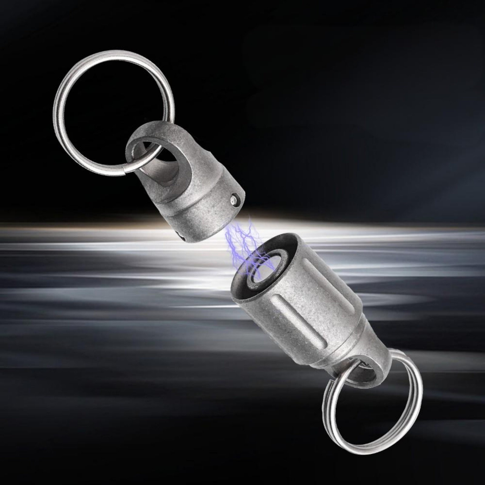Titanium Alloy Magnetic Quick Release Keychain Connector 360° Swivel EDC