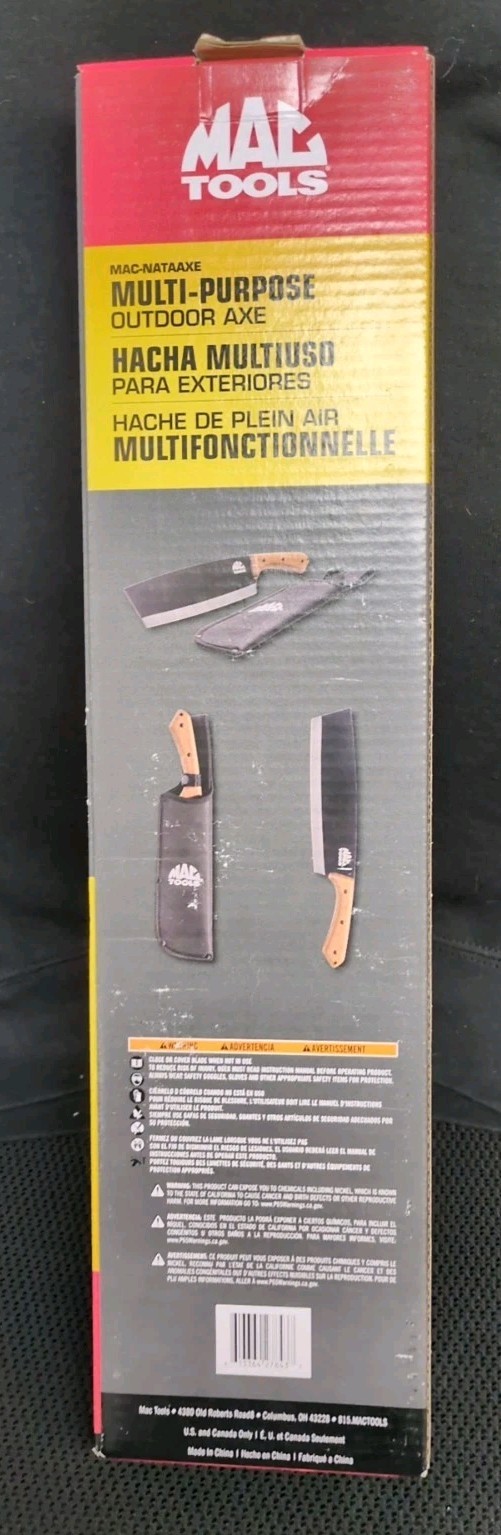NEW MAC Tools 16″ Multi-purpose Outdoor Axe Black Oxide Coated Blade Sheath
