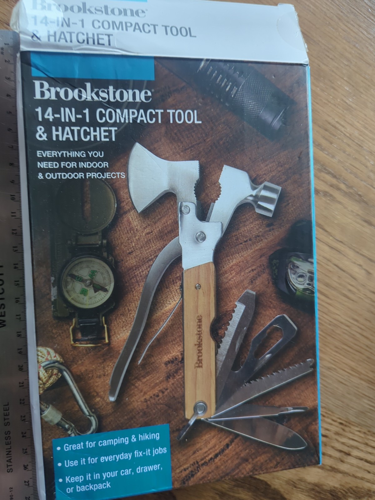 Brookstone 14-in-1 Compact Tool And Hatchet