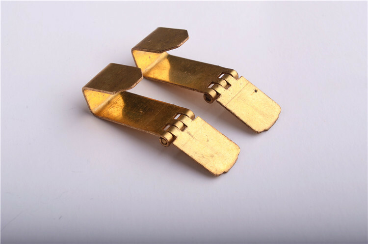 2PCs. Shell Hinge for ZORRO & ZIPPO Copper / No Plating 3.3*0.9*0.8 CM