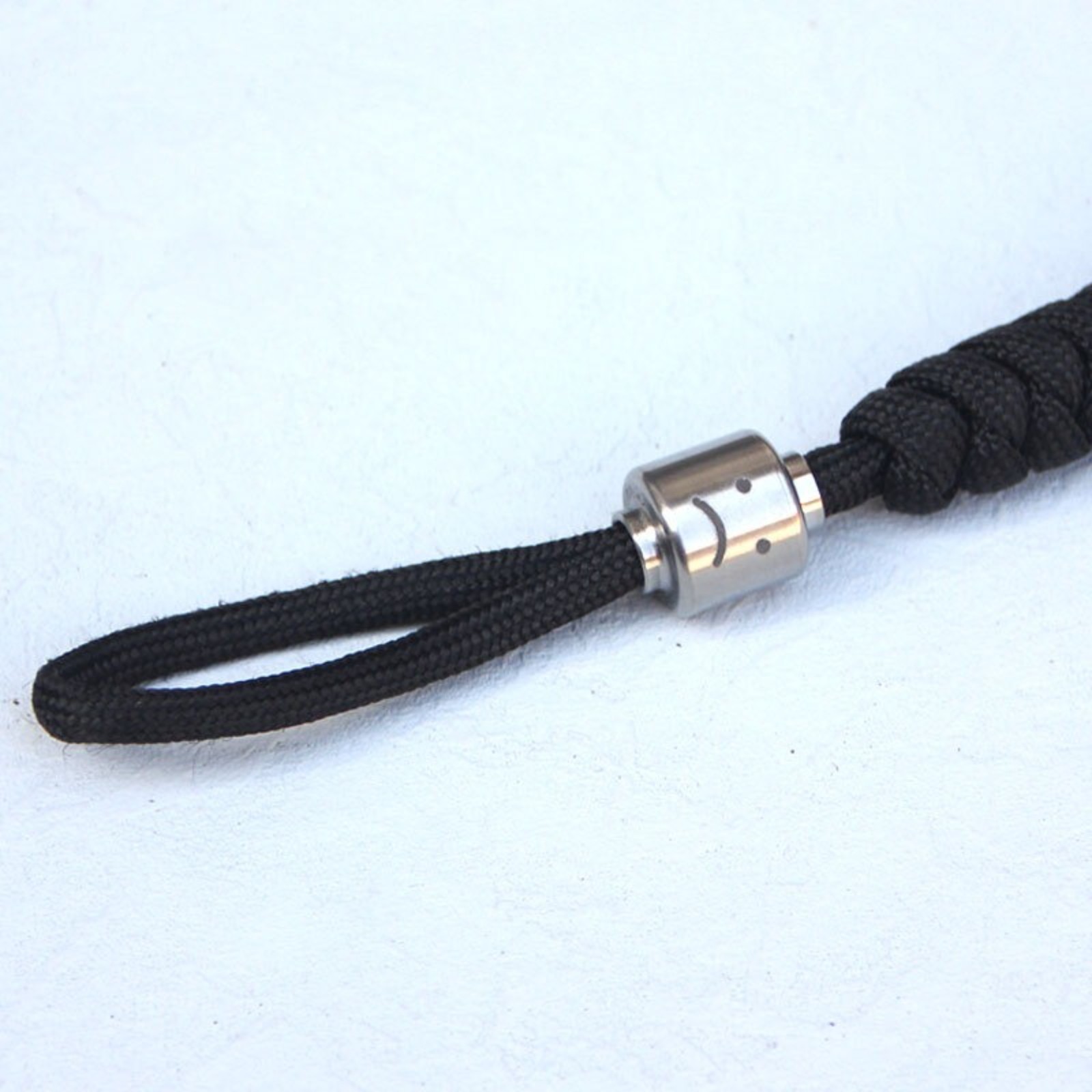 TC4 Titanium Alloy Parachute Cord Bead Keychain Pendant Lanyard DIY EDC Tool