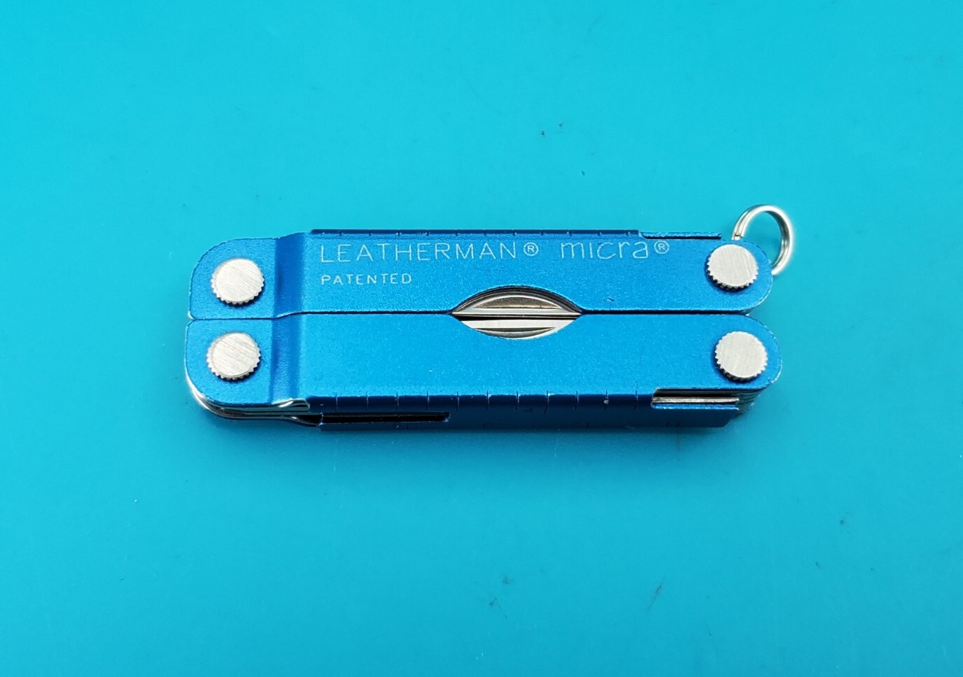 Leatherman Micra Multi-Tool, Knife, Scissors, Key Ring, Blue! BLUE RIVER GROUP