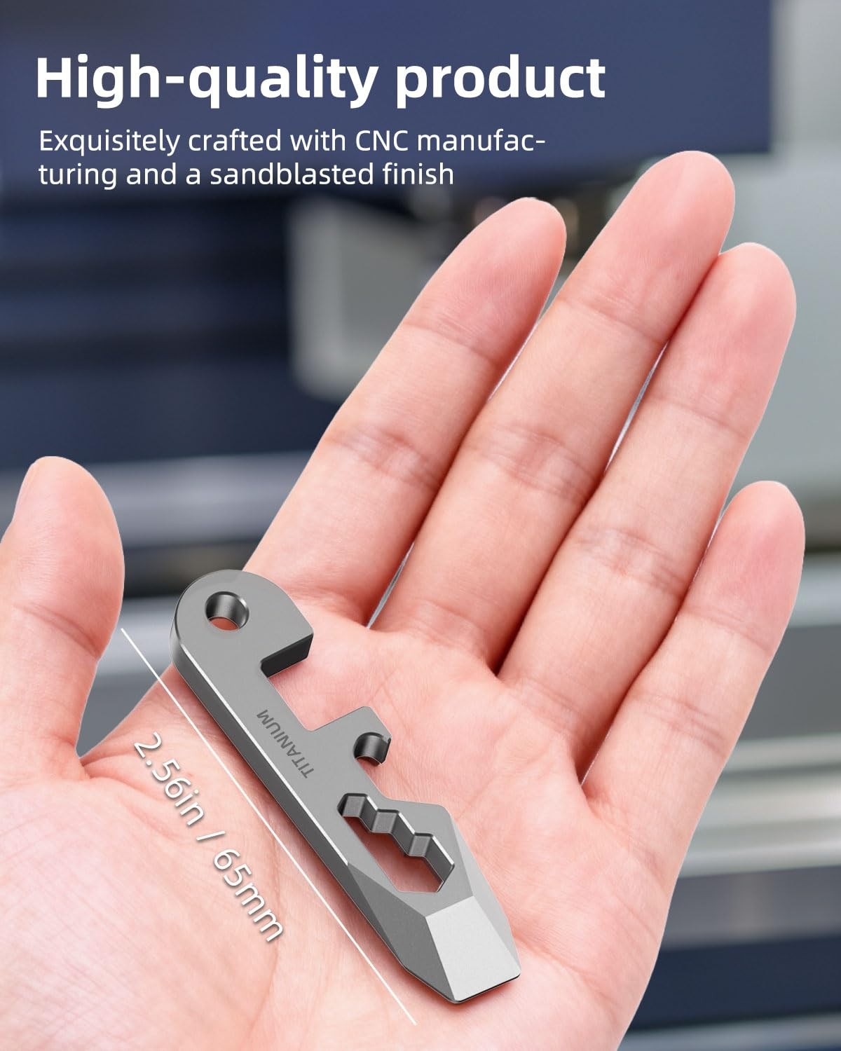 Prybar-Heavy Duty Keychain Prybar EDC Pry Bar for Every Day Carry Small Titanium