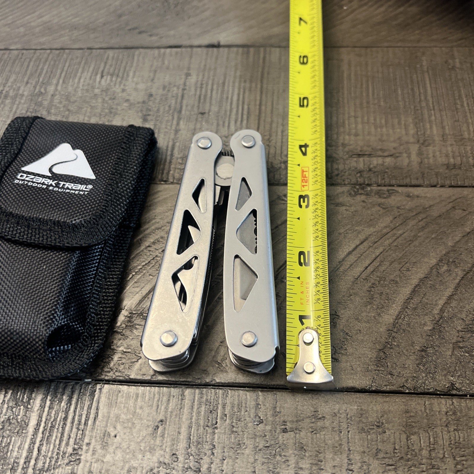 Ozark Trail Multi Tool Pliers Knife Stainless Steel w/ Pouch Camping