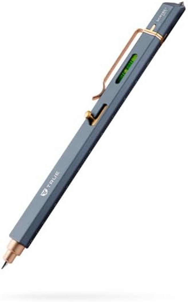 SCRYBE BOLT Multitool Pen | 8-In-1 Multitool with Ballpoint Pen, Bubble Level, 2