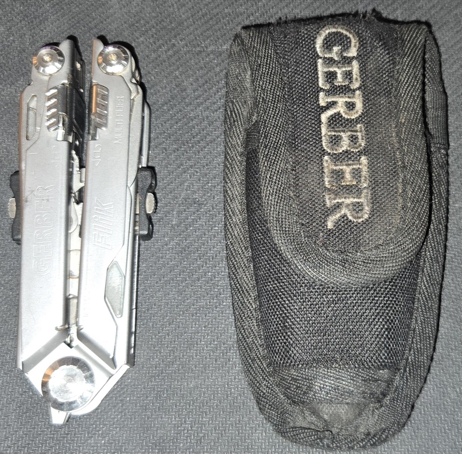 Gerber FLIK Fishrman MultiPlier Multitool With Sheath Good Condition