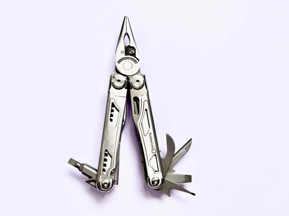 Daicamping DL1 Multi Tool Folding Pocket Knife Sheath Scissors Screw Pliers Can