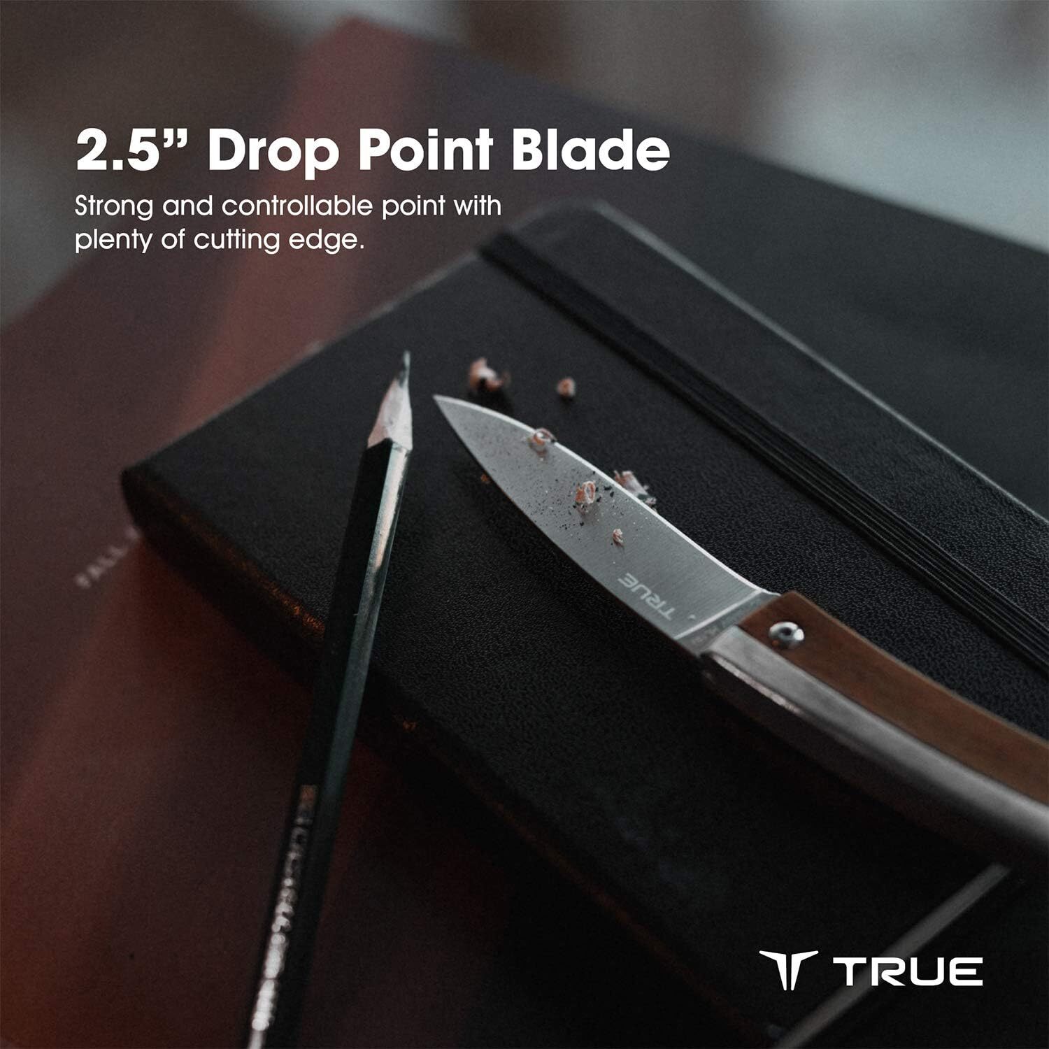 NEW TRUE UTILITY TU6905 Classic Series Gentleman’s Pocket Knife Wood Handle