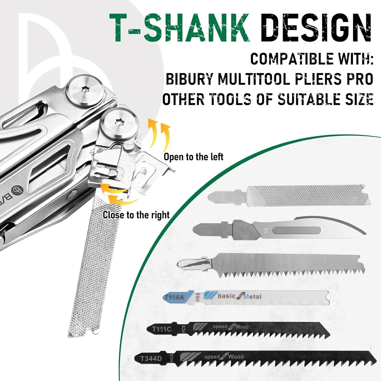 BIBURY Multitool Pliers Spare Parts Kit, Replaceable Wire Cutter, Screwdriver &