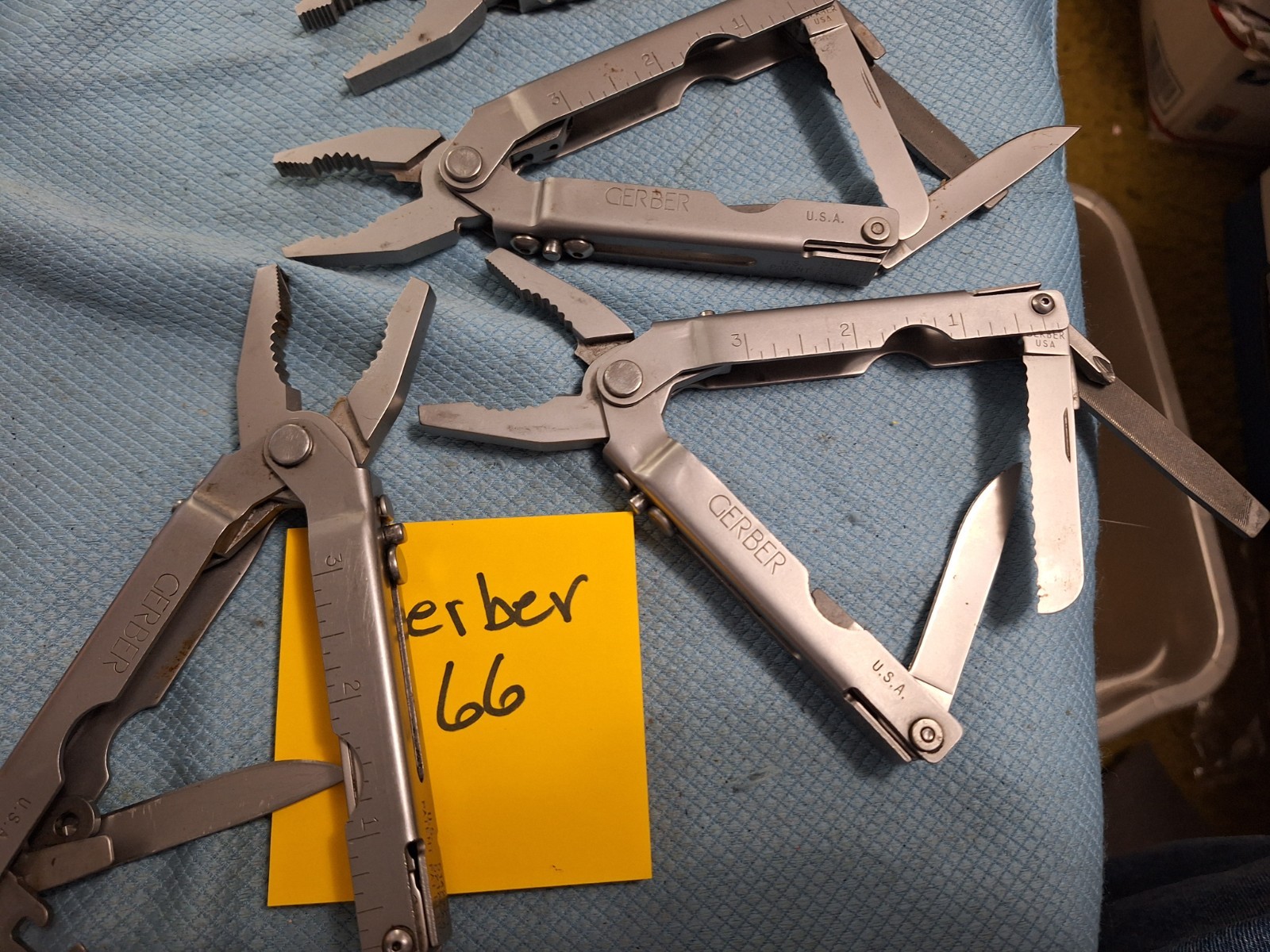 4 VINTAGE GERBER Multi Tools U.S.A. collectors Loc GERBER 66