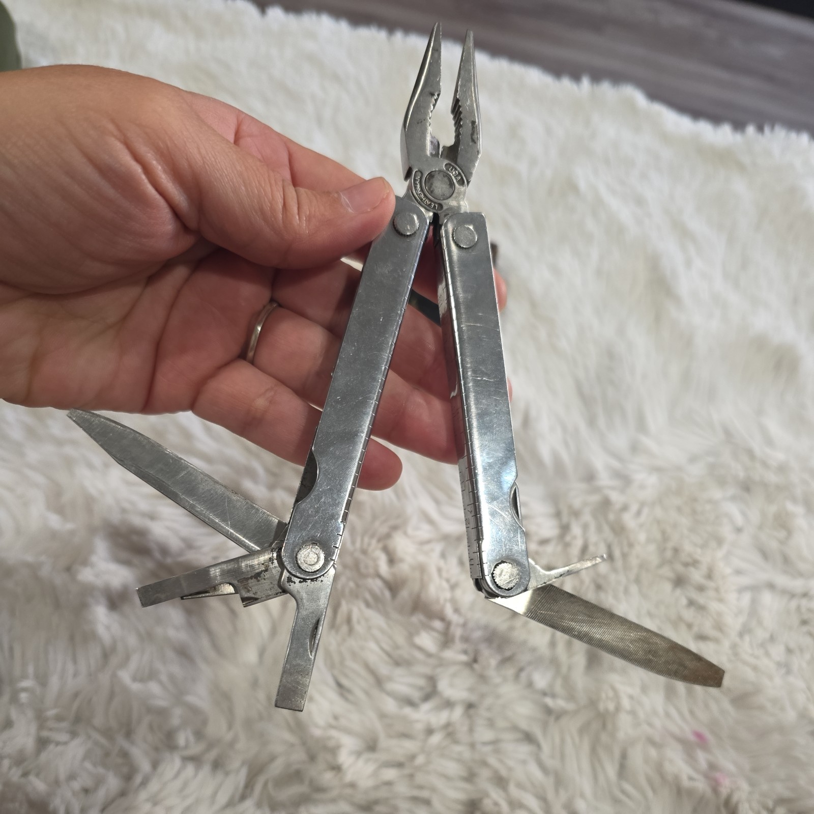 Vtg Original Leatherman Multi Tool Portland OR Leather Sheath USA