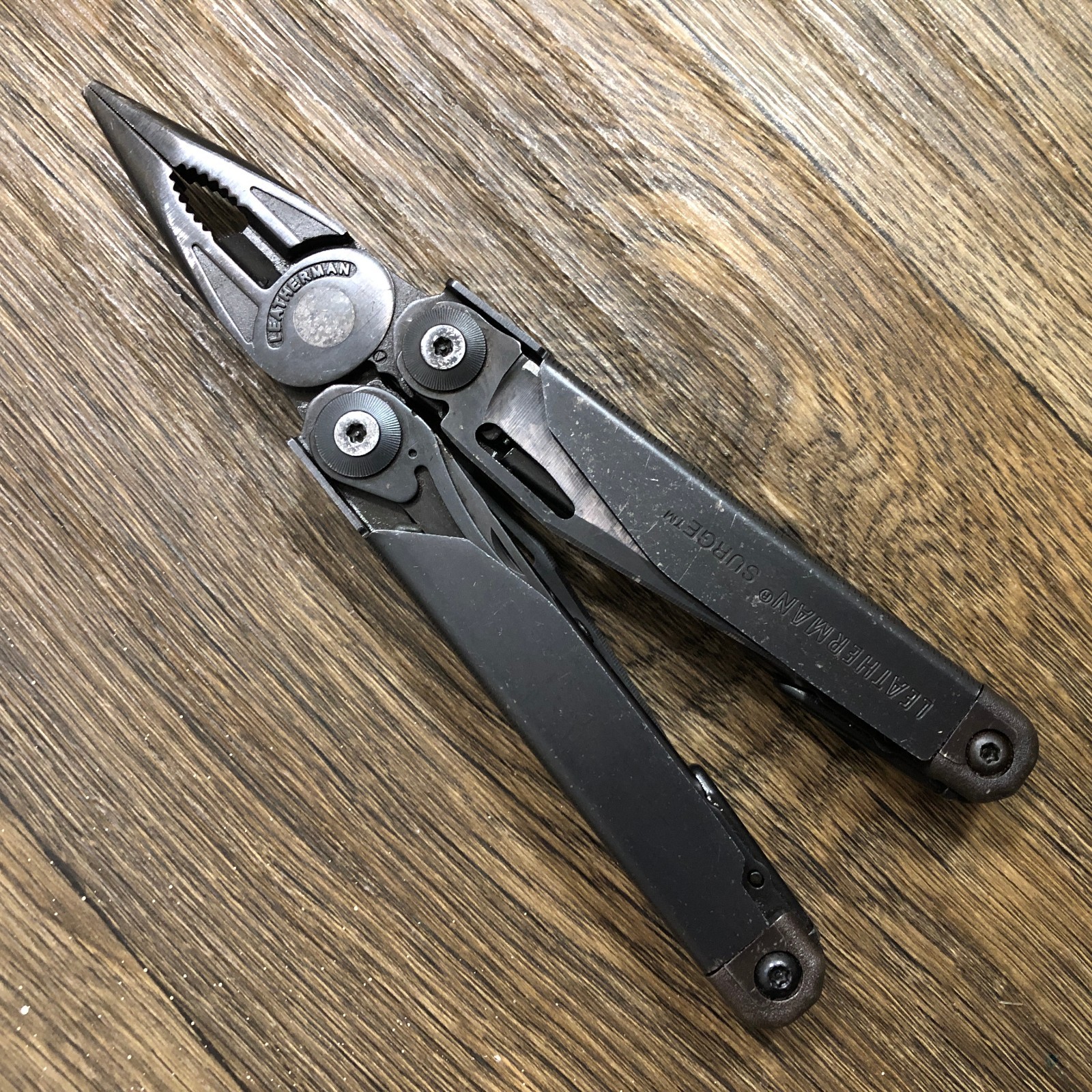 2008 Leatherman USA Surge Black Oxide Folding Multi-Tool Pliers & MOLLE Sheath