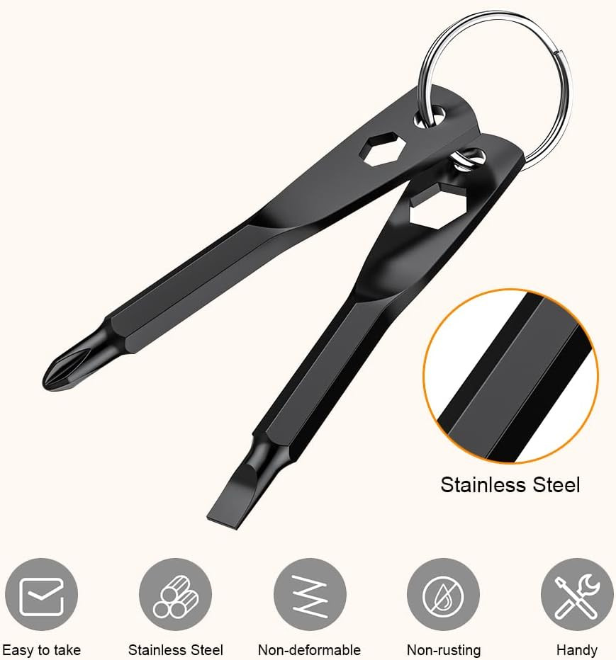 Llavero Destornillador 4 en 1 Regalo Hombre Navidad Phillips Ranura Hexagonal