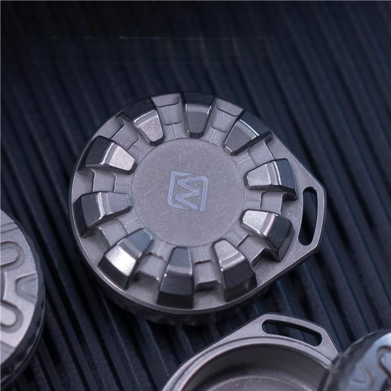 EDC Titanium Alloy Waterproof Case Portable Sealed Medicine Storage Box Pendant
