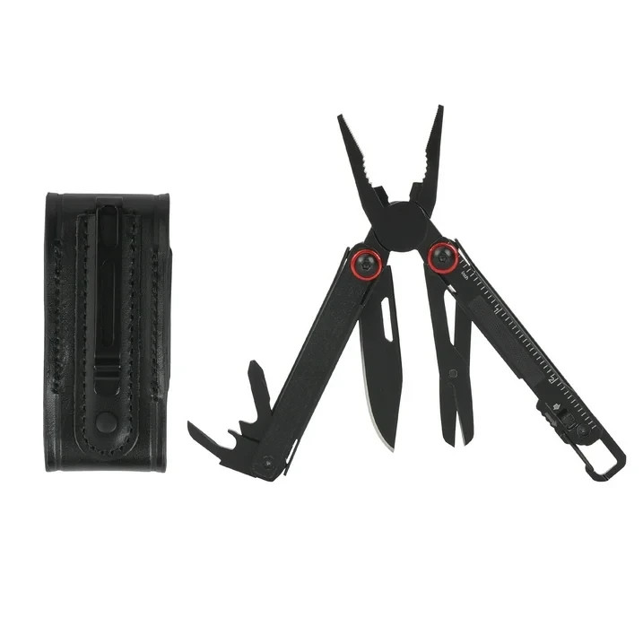 Swiss Tech Uberall 11-in-1 Folding Mini Multi-Tool Ultra Compact with Leather Sh