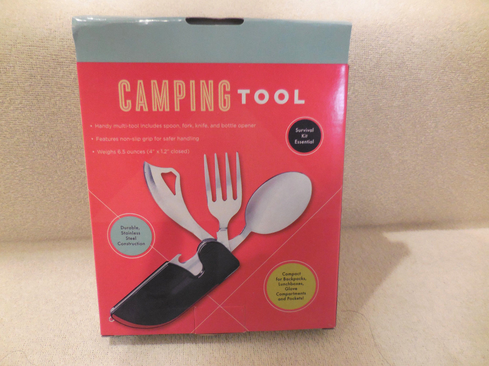 ULTIMATE CAMPER’S TOOL ALL-IN-ONE Spoon, Fork, Knife Bottle Opener CAMPING SURVI