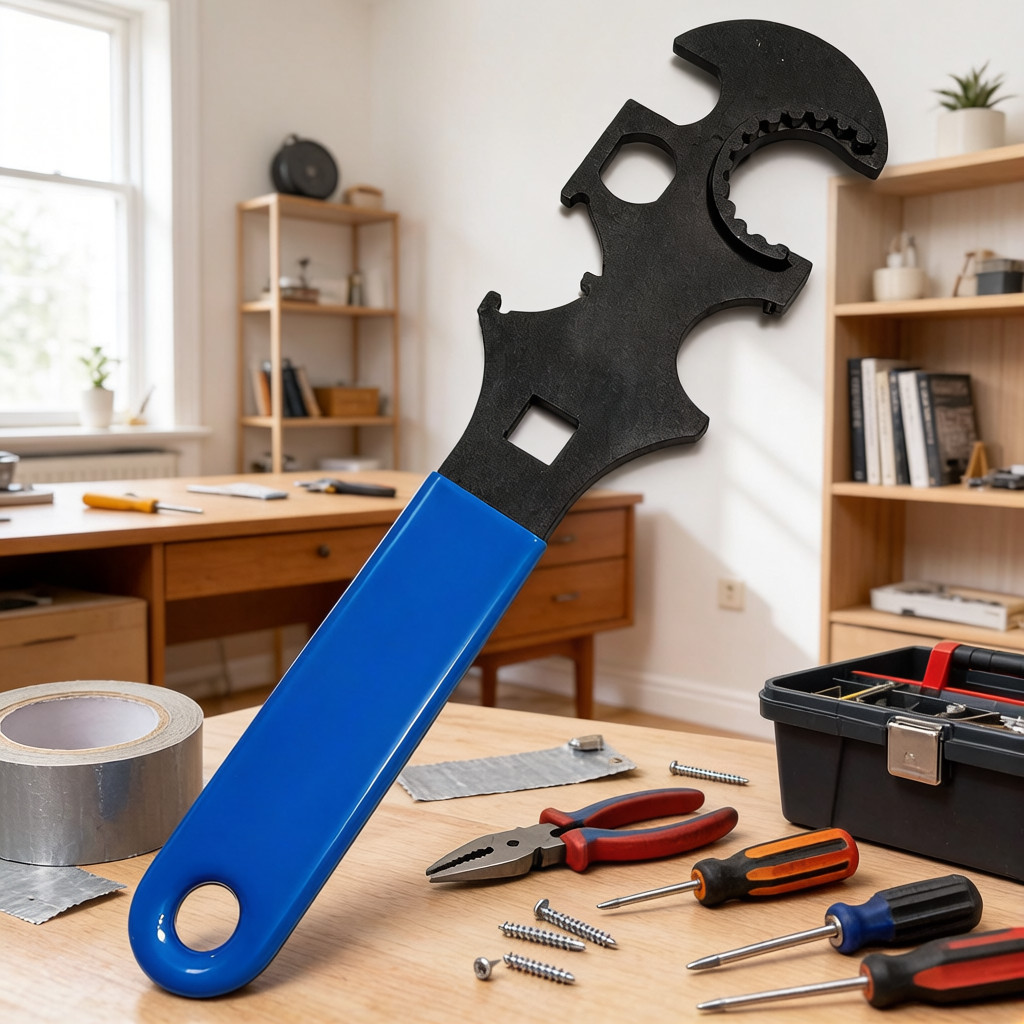 Multifunctional Combination Wrench, Blue, Multi-Purpose Tool with Ergonomic Hand