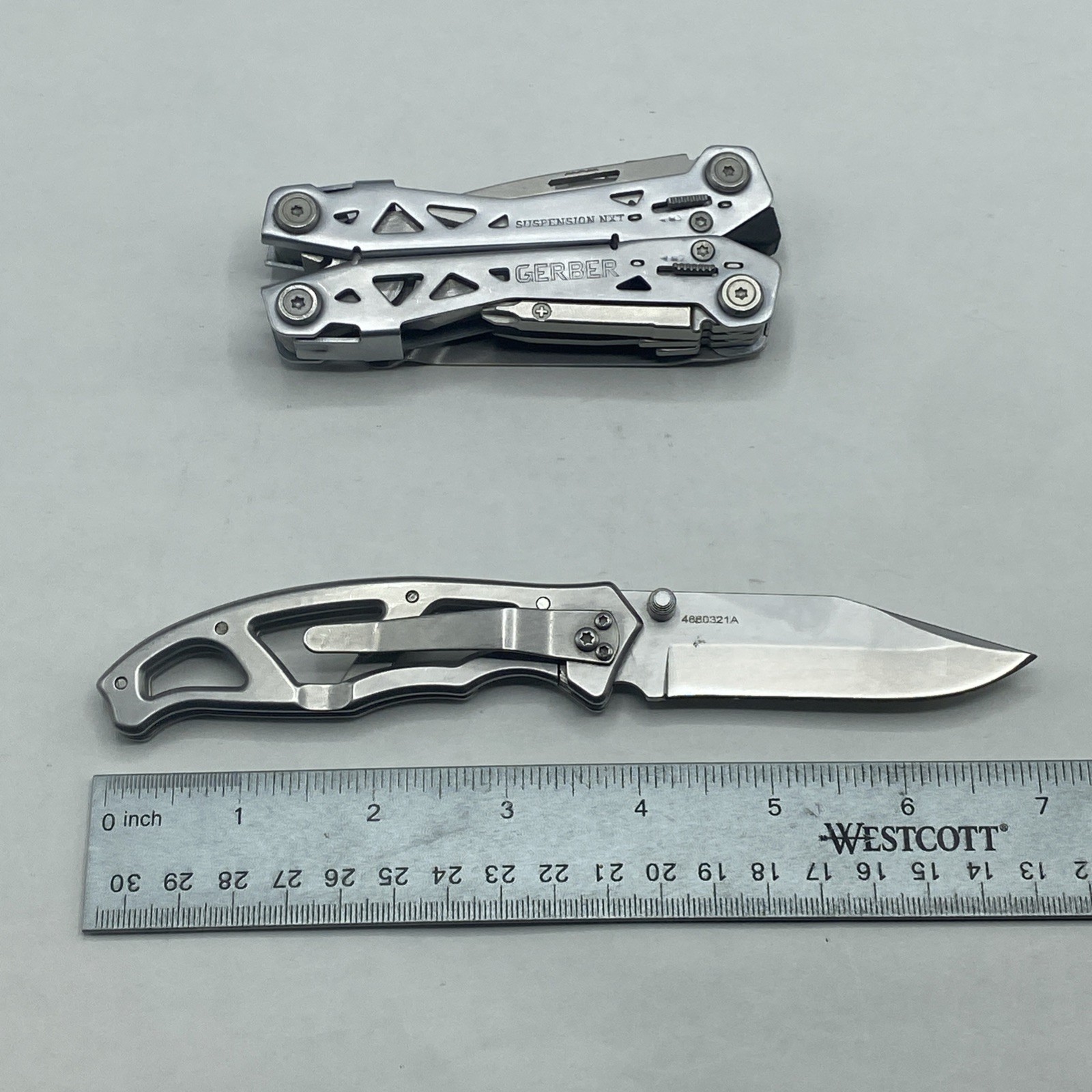 Gerber Suspension NXT & Paraframe I Knife Combo – Silver
