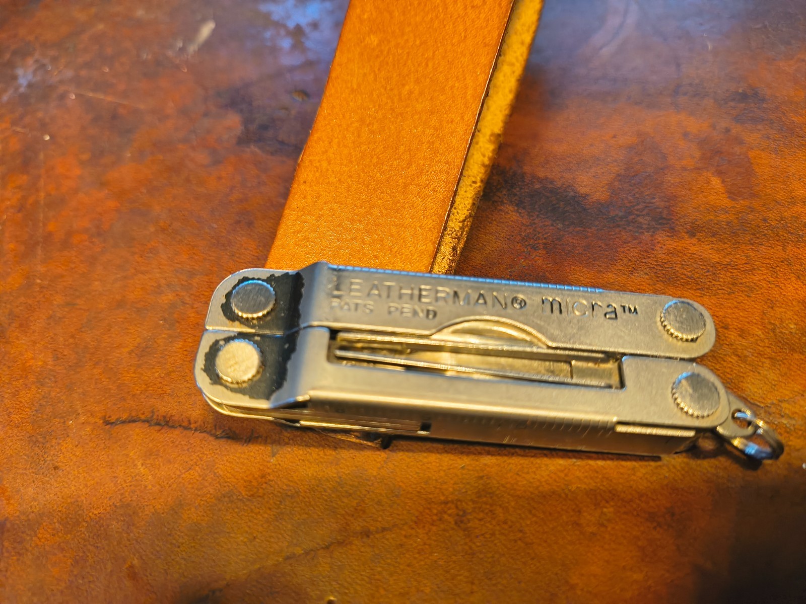 Leatherman Micra Stainless, Key Ring Size Tool, Scissors, Tweezers File Knife