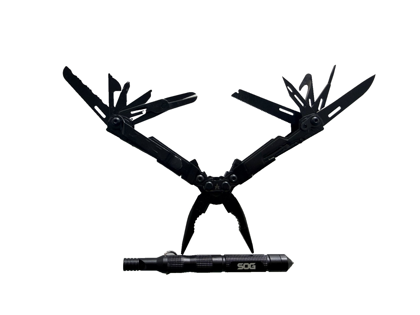 SOG PP1002-CP PowerPint Multitool + SOG Flint Survival Multi Tool NEW OPEN BOX