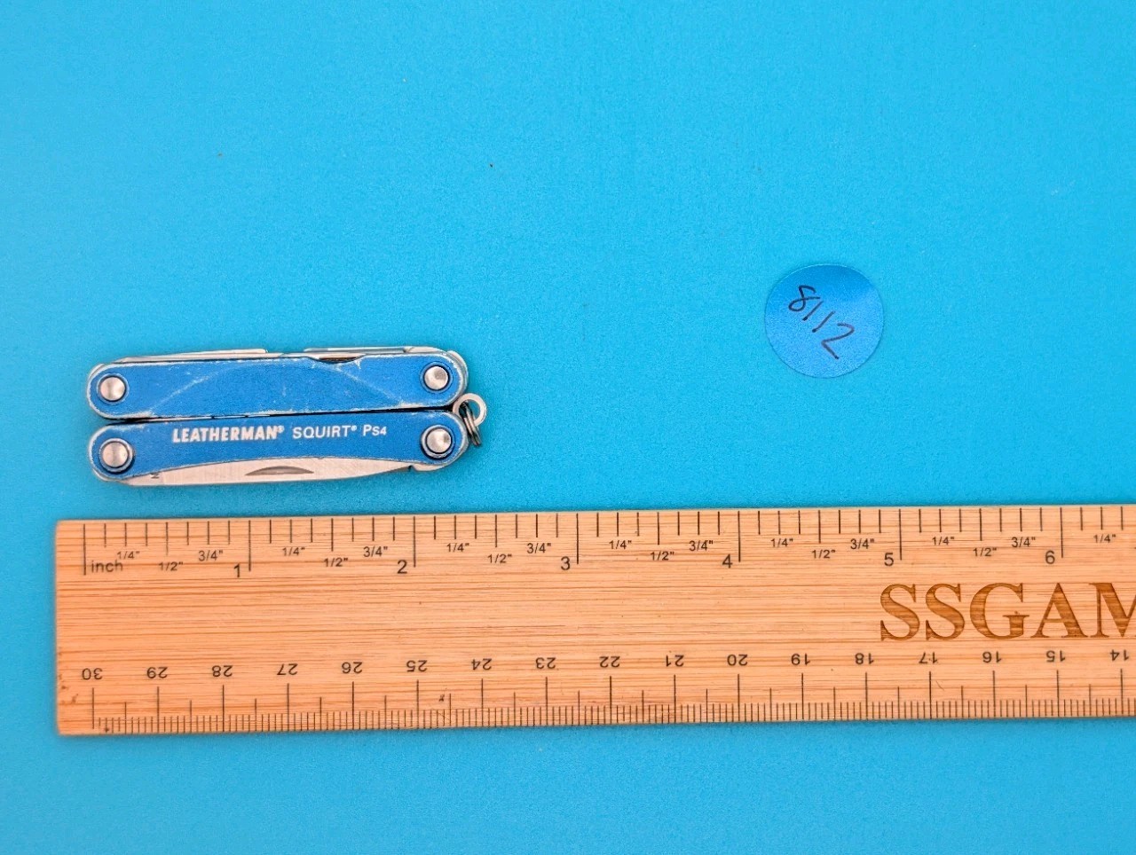 Leatherman SQUIRT PS4 Multi-Tool With Pliers Scissors Knife BLUE!