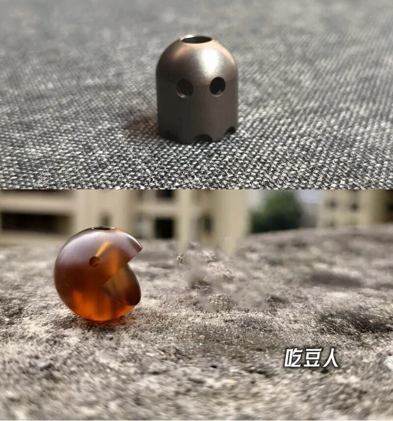 EDC Ultem PEI Titanium Beads A Kinife Pendant Paracord Decorations Bracelet