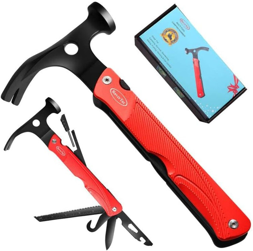 13-In-1 Multi Tool Camping Survival Gear Garden Tool Multitool Hammer Knife Saw