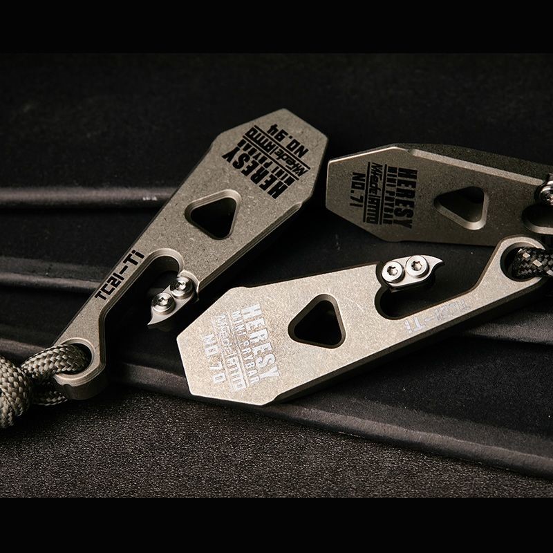 Mini EDC Pry Bar Portable Multi functional TC21 Titanium Alloy Tools