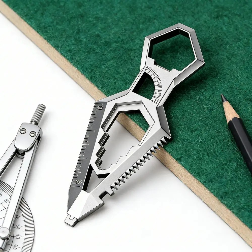 Portable Heavy Duty EDC Metal Keychain Multi-Tool Bottle Opener Men’s Gift