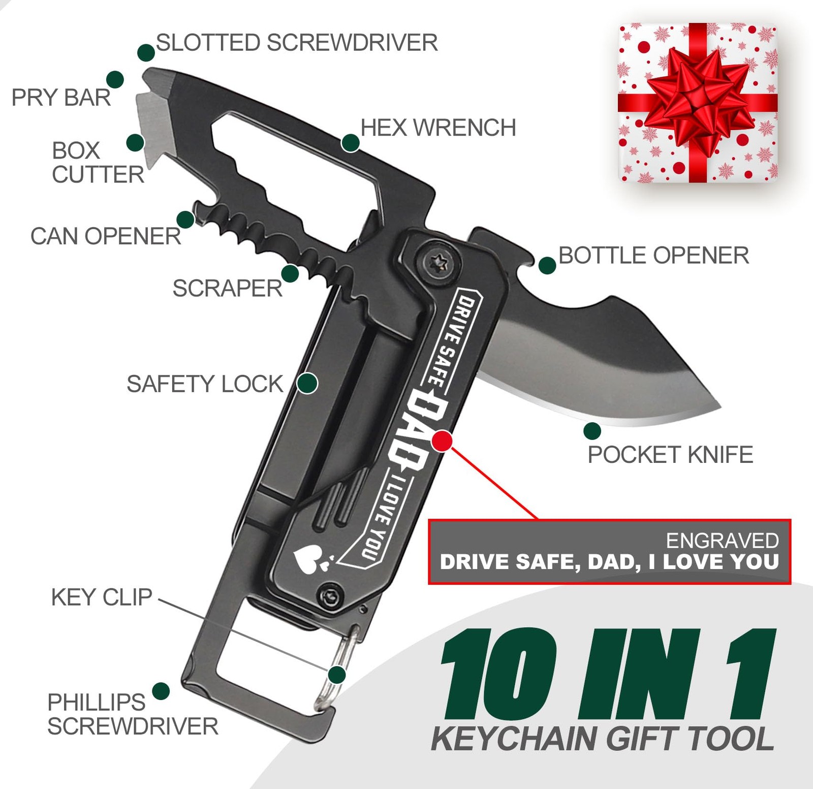 Dad Gifts – Fathers Day Ideas Gifts for Dads, Portable Tool – Fathers Day Dad…