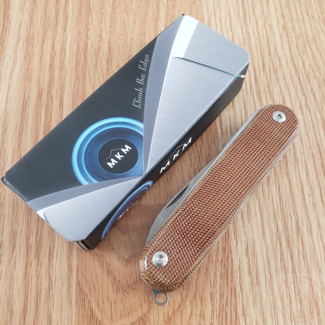 MKM-Maniago Knife Makers Malga 5 Multipurpose MagnaCut Steel Blades Nat Micarta
